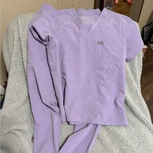 Figs Light Purple Scrub Set